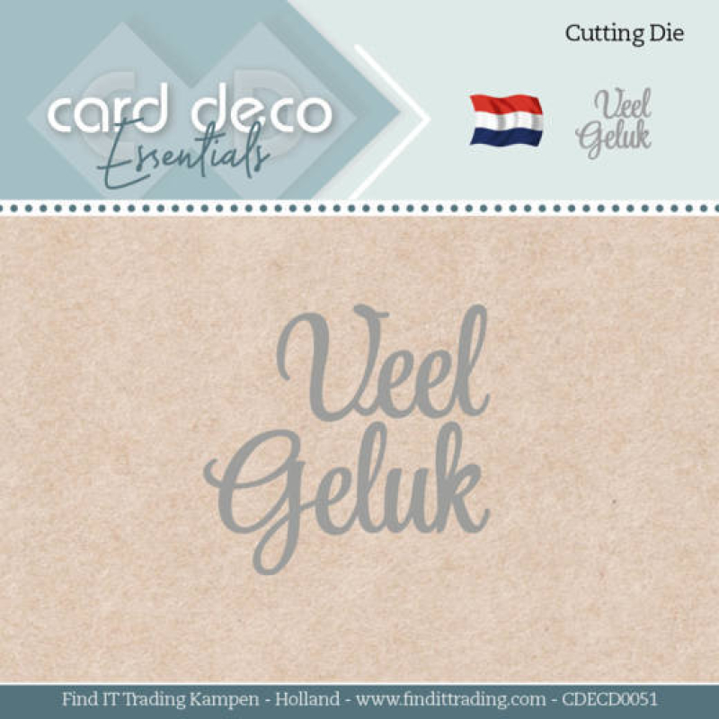 Card Deco Essentials - Dies - Veel Geluk